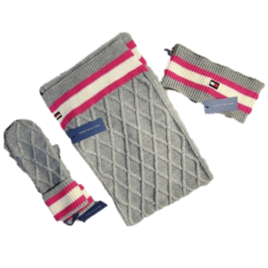 NWT- 3 PIECE SET OF TOMMY HILFIGER WOMENS WINTER KNITS-3 for 1 BUNDLE-NWT